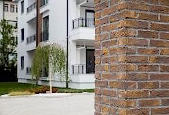 Thin Brick Marron Kültür Tuğlası Köşe Uygulama