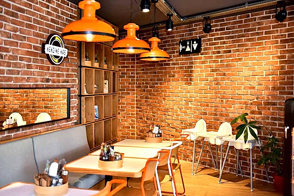 Kafe Restoran Duvar Dekorasyonu Ithal Tugla